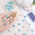 thumbnail image 3 of 1 Box 80PCS Elephant Beads Turquoise Animal Beads Gemstone Charms Cute Small Natural Lucky Precious Blue White Stone Loose Spacer Beads for Jewelry Making Beading Kit Bracelets for DIY, 3 of 6