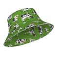 thumbnail image 2 of Bingfone Cows With Calfs Green Bucket Hat For Men Women,Packable Reversible Printed Sun Hats,Fisherman Outdoor Travel Hiking Beach Caps, 2 of 9