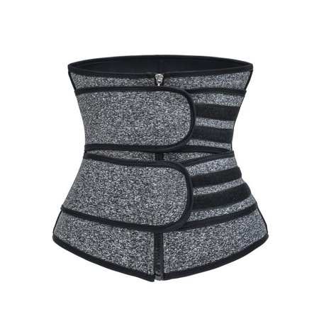 

Homeex Double-belt Reinforced Sports Abdomen Belt Grey S