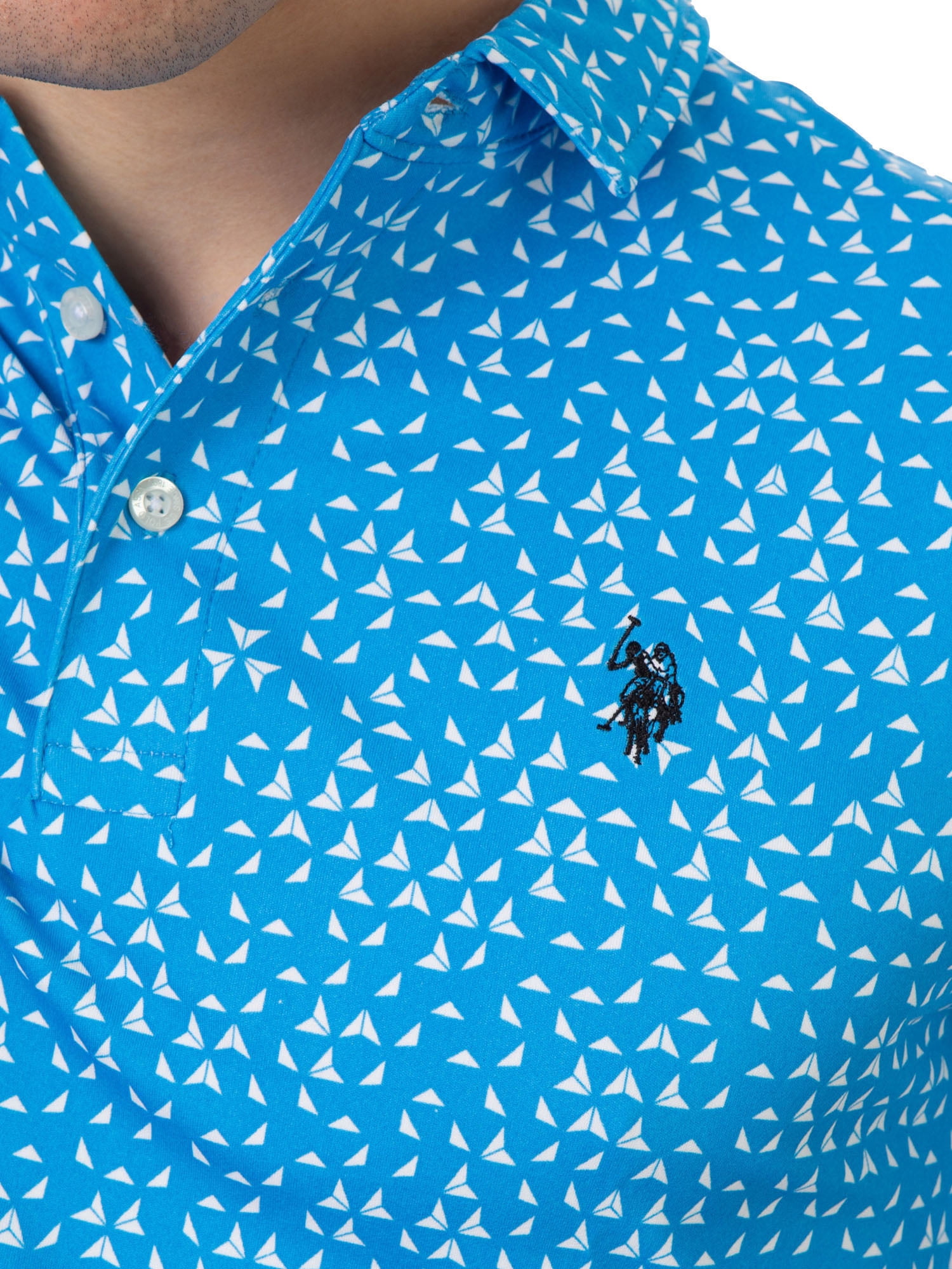 U.S. Polo Assn. Men's Interlock Printed Polo Shirt
