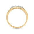 thumbnail image 3 of FB Jewels 10kt Yellow Gold Princess Diamond Bridal Wedding Ring Band Set 1 Cttw Size 8.5, 3 of 4