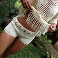 thumbnail image 6 of MSJUHEG Swim Shorts,Board Shorts,Swimwear Boy Shorts with Pocket,Bathing Trunks with Liner,Board Shorts for Women Swim,Boyshort Swimsuits for Women,Swimming Shorts for Women White L, 6 of 8