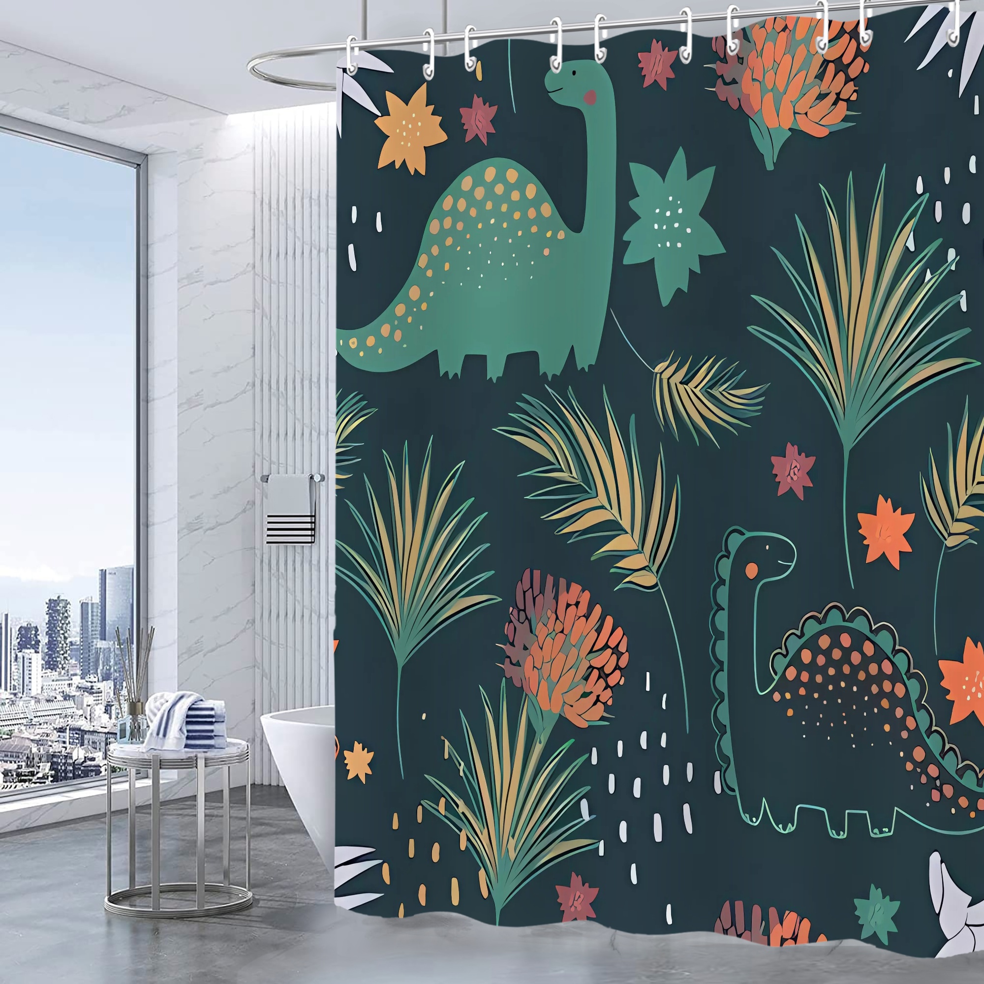 FABOTD Shower Curtain Wildlife Shower Curtain Boho Shower Curtains for