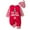 Red, variant on WIBACKER My First Christmas Baby Girl Boy Romper Newborn Clothes Long Sleeve Jumpsuit   Hat Infant Outfits Set