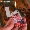 thumbnail image 4 of Kerosene lighter, Top Metal Pocket Lighter Daily Use, Sold Without Fuel.,SKU00998-敦煌银色, 4 of 8
