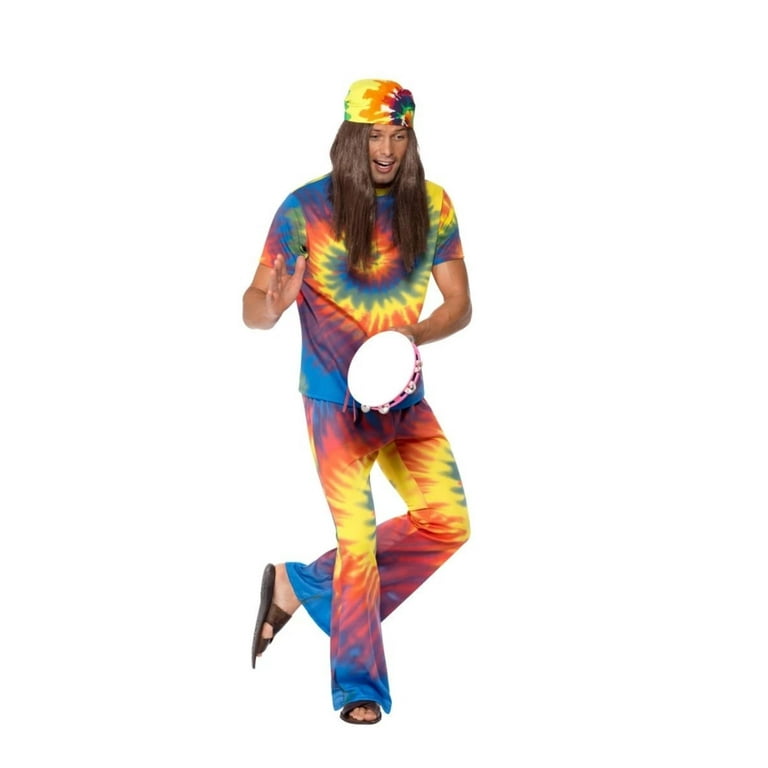 60's 70's Tie Dye Hippie Adult Costume 