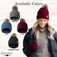 thumbnail image 4 of Britt's Knits Classics Faux Fur Pom Hat Winter Warm Knitted Beanie - Black (Women's), 4 of 10