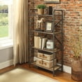 thumbnail image 5 of ACME Itzel 4-Shelves Bookshelf in Antique Oak and Sandy Gray, 5 of 7