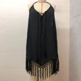 thumbnail image 3 of Mujeres Bikini Encubrimientos Borla Traje de baño Cubrir Moda Traje de baño Cubrir Vestido (Negro Talla única) Cgtredaw para Mujer Negro T S, 3 of 8