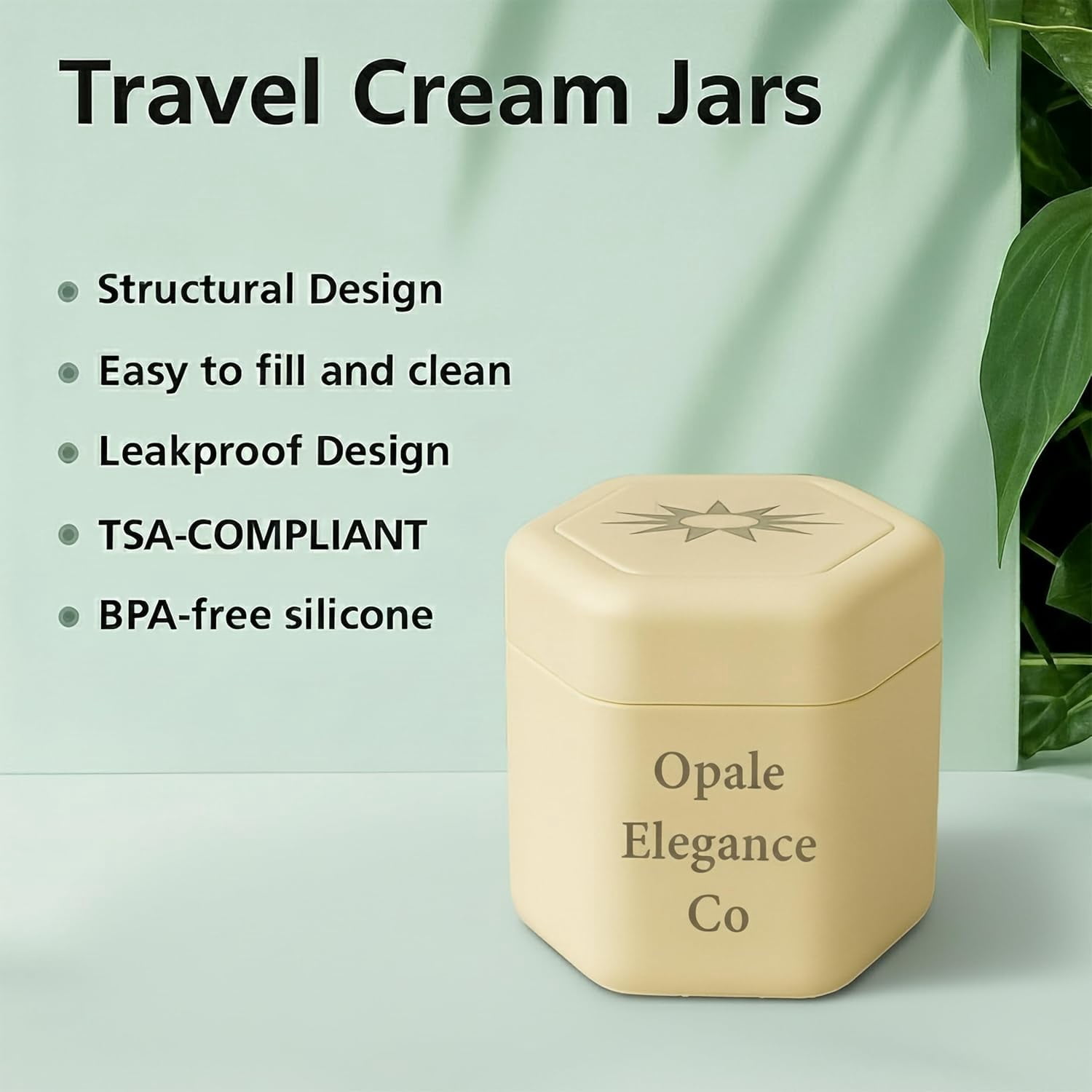 Travel Containers Body Care Capsule Set - Magnetic Containers with Lids,Carry On Travel Essentials for Women/Men-3 Flex Mediums (1.32oz) - Body Wash, Lotion & Sun Icon Label White