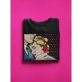thumbnail image 3 of Pop Art Couple In Love Sweatshirt Women -Image by Shutterstock, Female Medium, 3 of 4