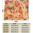 thumbnail image 4 of Spaghetti Tomato Italian Pasta Food Throw Blanket Super Soft Warm Bed Blankets for Couch Bedroom Sofa Office Car, All Season Cozy Flannel Plush Blanket Gifts for Girls Boys Teens Adults 60"x50", 4 of 6