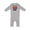 AC-Heather Grey, variant on Truck Year I'm One Baby Romper Coveralls