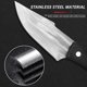 thumbnail image 4 of Cuchillo de chef de 4 pulgadas de acero forjado con alto contenido de carbono, hoja afilada de espiga completa con funda, cuchillo de cocina profesional para cocinar, acampar y hacer barbacoas., 4 of 7