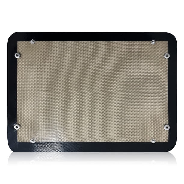 Matera para hornear Pasta resistente al calor Fondants Liner Universal Horno Pan Hoja Restaurante Bakery Chef Acción de gracias Cocina Cocina Negro 42x29.5cm Kearding HA011216-03