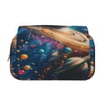 thumbnail image 2 of Kdxio Colorful Planet Universe for Double Compartment Pen Case Oxford Organizer with Zipper Pockets for Students Artists, 2 of 7