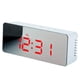thumbnail image 4 of Reloj despertador LED elegante de 4 colores, espejo, luz , , reloj de escritorio Rectángulo luz LED roja Zulema LED Despertador Digital de Viaje, 4 of 4