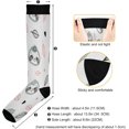 thumbnail image 3 of FREEAMG 1 Pairs Cute Little Sloth Compression Socks for Women Men Knee High Stocking for Running,Athletic,Medical, 3 of 7