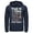 Navy Blue, variant on Men's Star Wars: The Mandalorian This Is The Way Mando Pull Over Hoodie Black Small