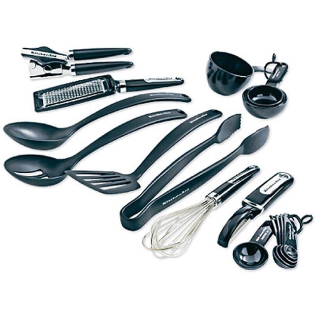 KitchenAid& KitchenAid KC448BXOBA 44; 17 Pièces - Outil de Cuisine et Ensemble de Gadgets