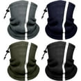 thumbnail image 1 of Men's Winter Neck Warmer Gaiter: 4 Pack High Visibility Reflective Face Masks for Outdoor Work and Sports Safety.,C, 1 of 7