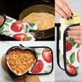 thumbnail image 5 of Yayeee Oven Mitts and Pot Holder Set of 2 Heat Resistant Kitchen Gloves Baking Hot Pad, Apple Pattern, 5 of 5