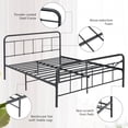 thumbnail image 4 of Giantex Metal Bed Frame, Platform Bed Frame Mattress Foundation w/Headboard & Footboard, No Box Spring Needed, Full Size, 4 of 6