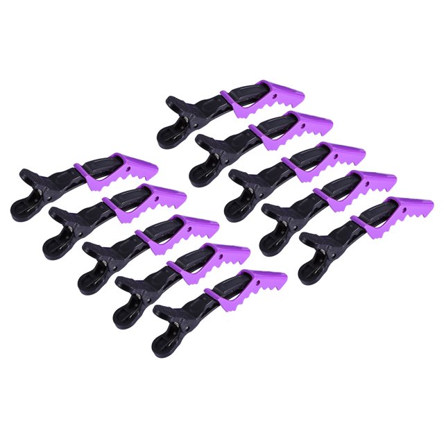 Pinzas para el Cabello 10 Piezas, Pinzas para el Cabello de Primera Calidad, Pinzas para el Cabello, Pinzas para el Cabello de Cocodrilo Antideslizantes para Peinar Y Seccionar con Banda de Silicona p Higoodz Belleza saludable