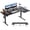 Black3, variant on Agilestic Electric Standing Desk, Height Adjustable Desk, 48 x 28 Inch Sit Stand up for Work Office Home, L Shaped Ergonomic Rising Computer Table with Memory Preset, Rustic Brown