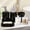 Black, variant on 7 Piece Bathroom Organization Set with Lotion Dispenser, Soap Dish, Tray, Toothbrush Holder, Mouthwash Cup, and 2 Cotton Swab Containers White