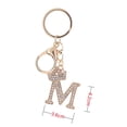 thumbnail image 2 of A-Z Letter Key Chains,Initial Letter Keychains,Rhinestone Decoration Alphabet Car Keyrings,Keychain Accessories For Purse,Bag,Backpack B, 2 of 8