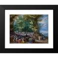 thumbnail image 2 of Jan Brueghel The Elder 24x19 Black Modern Framed Museum Art Print Titled - The Sermon on the Mount (1598), 2 of 5