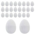 thumbnail image 1 of Huevos de Pascua rellenables Huevos de Pascua blancos para decorar regalos de fiesta Adornos colgantes 25 piezas, 1 of 9