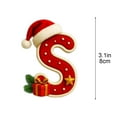 thumbnail image 2 of Coollooc 26 Letters Christmas Tree Decoration, Pendant Christmas Tree Ornaments, Personalized DIY Christmas Ornaments Christmas Decoration Xmas Tree Hanging Decor(S,E), 2 of 6
