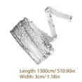 thumbnail image 2 of OULII 1Set Glitter Sequin Fringe Trim Silver Polyester Plastic For Diy Costume Decorative Trimming Women, 2 of 8