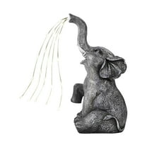 Tkrady Solar Elephant Garden Statues Lights: Garden Decor Elephant Figurines, Yard Decorations for Outdoor, Elephant Gifts for Women Mom Grandma