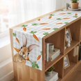 thumbnail image 6 of Table Runners 90 Inches Long Dress Scarves, Easter Bunny Farmhouse Coffee/Dining/Kitchen Table Runner for Living Room, Spring Rabbits Carrots Gray Buffalo Plaid 13x90 Inch, 6 of 9