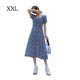 thumbnail image 1 of Vestido de mujer con estampado floral, abertura sexy, gasa sedosa, vestido largo informal, XXL kenally AP001314-04B, 1 of 7