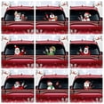 thumbnail image 4 of Rear Wiper Decal Christmas Snowman Waving Wiper Sign Funny Christmas Animated 3d Sticker (Red Hat and Black Stripe Snowman), 4 of 4