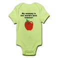 thumbnail image 1 of CafePress - My Mommy Is The Words Best Teacher Body Suit - Baby Light Bodysuit, 1 of 1