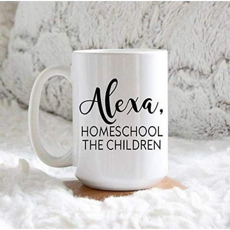 

Novelty Ceramic Coffee Mug Alexa Homeschool The Children Quarantined Gifts Gift For Coffee Lovers Quote Mug For Men & Women Home Decor 11 Oz