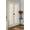 Ivory, variant on Rhythm Lined Rod Pocket Door Panel 54" x 72" in White