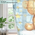 thumbnail image 4 of Teddy Bear Clouds Blackout Curtains Thermal Insulation 63 inch Grommet for Bedroom Living Room Bathroom Kitchen Windows 2 Pack, 4 of 6