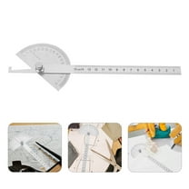 HINTRMENT 1Set Stainless Steel Protractor Angle Ruler for Woodworking Students Teachers Artists Measuring Angles