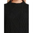 thumbnail image 3 of Love by Design Women's Juniors Mixed Cable Knit Sweater with Long Sleeves, Midweight, 3 of 5