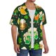 thumbnail image 2 of Balery St Patrick's Day10 Camisa Casual de Manga Corta con Botones para Hombre, Texturizada, Estilo Cubano, para Playa, Verano-Small, 2 of 5