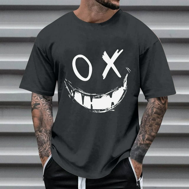 DPTALR T-shirt Imprimé Col Rond Décontracté d'Été pour Hommes