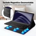 thumbnail image 3 of Yanlin Funda Tecl de Español (Incluye Ñ) para Samsung Galaxy Tab A9 Plus 11 Pulgadas, Inalámbrico Tecl Bluetooth Magnético Desmontable, Funda Protectora con Soporte para Lápiz, 3 of 3