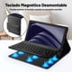 thumbnail image 3 of Yanlin Funda Tecl de Español (Incluye Ñ) para Samsung Galaxy Tab A9 Plus 11 Pulgadas, Inalámbrico Tecl Bluetooth Magnético Desmontable, Funda Protectora con Soporte para Lápiz, 3 of 3