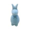 thumbnail image 2 of CoreLiving Easter Decorations Flocked Bunny Figurines with Bow Tie 5.9 Inch Spring Rabbit Statue for Home Office Table Mantel Centerpiece, 2 of 6